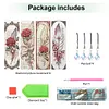 4Pcs Special Shape Feathers Diamond Painting Bookmark Making Kit for Book Lovers