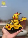 Small & Big Scale Pikachu with Pikachu Car - Pokemon Resin Statue - sun Studio