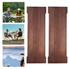 [US Local Warehouse] 2Pcs BBQ Picnic Table Plate Wooden IGT Table Extension Board for Outdoor Camping