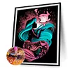 Ariel and Flounder - Full Round Diamond Painting-(Silhouette style)