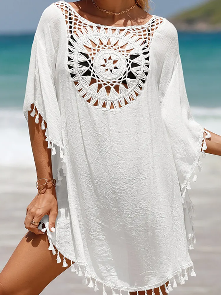 Women's Holiday Casual Beach Hollow Braided Dress
