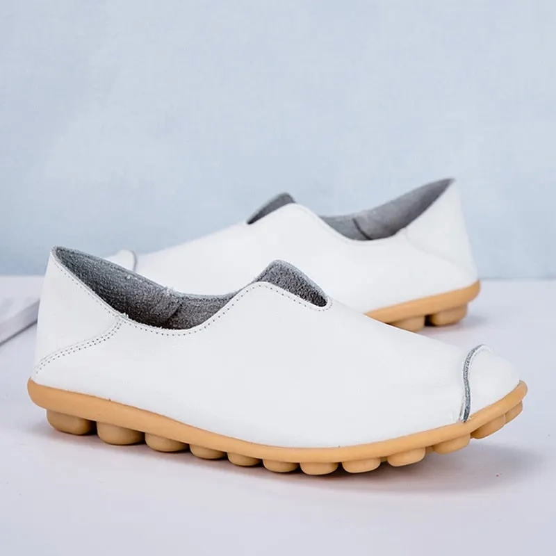 Women Fashion Elegant Ladies Flat Single Shoes 2021 Casual Loafers Female Lazy Shoes Comfort Low Heel Slip On Shoes Walking Lady