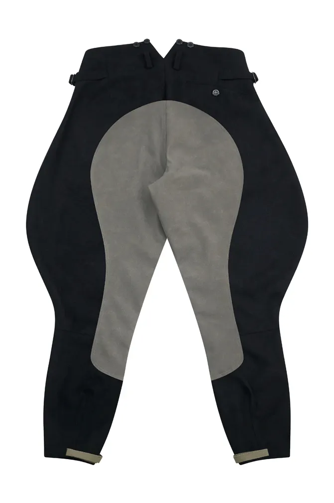   Elite German Allgemeine M1932 Officer/General Black Wool Riding Breeches German-Uniform