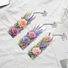 3Pcs Special Shape Rose Bouquet Diamond Painting Bookmark for Book Lovers