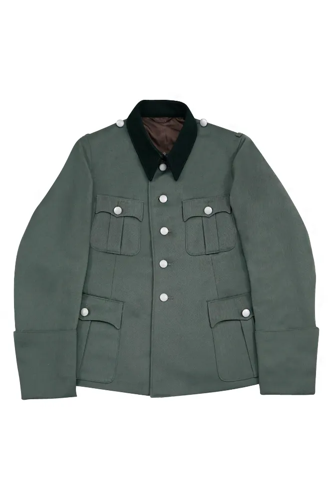   Elite German M1936 Officer Gabardine Black Collar Service Tunic Jacket German-Uniform