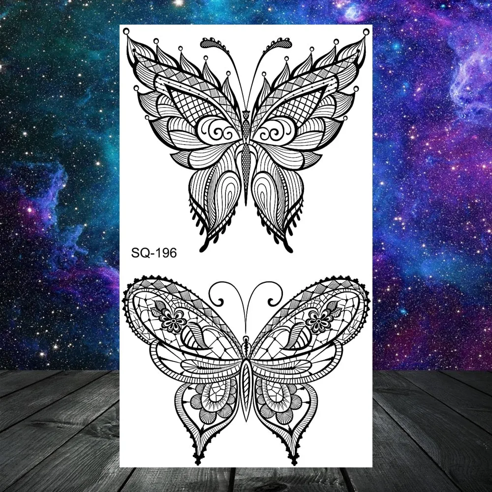 3D Universe Planet Temporary Tattoos For Women Adult Kids Girl Lotus Moon Outer Space Fake Tattoo Neck Arm Hands Small Tatoos