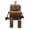 Car Aromatherapy Wooden Figure Shaking Wooden Man Figurine Little Nerdy Dolls
