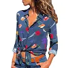 Woman Blouse Is Thin And Elegant Chiffon Shirt