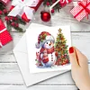 6PCS Diamond Painting Christmas Greeting Cards Congratulations Cards