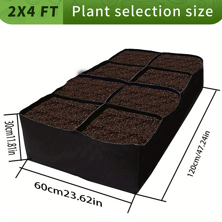 Portable 128 Gallon Garden Planting Bag for Indoor and Outdoor Growing