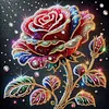 Rose Lily-Partial Special Shaped Diamond Painting 30*30CM