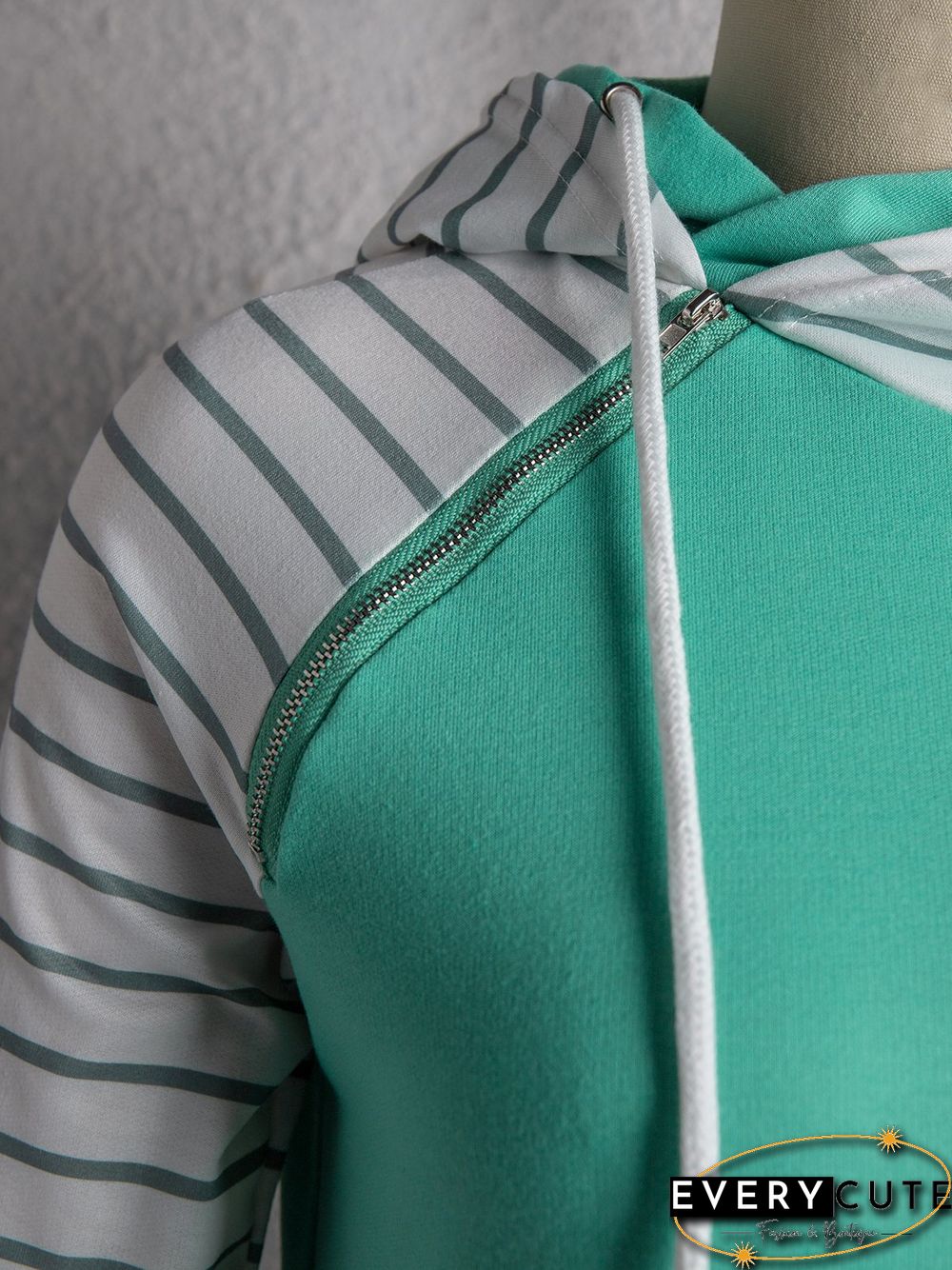 Casual Cotton-Blend Simple Shift Hoodie Sweatshirts