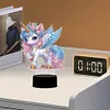 (US Local)Unicorn Diamond Painting Night Light Diamond Art Lamp Home Decoration (A)
