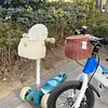 Bike Front Basket Backpack with Lid Cycling Handlebar Basket Bicycle Accessories