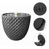 [US Local Warehouse] 2 Pack Shade Sail Poles 10FT Outdoor Sun Shade Poles 2.48in Diameter Heavy Duty Metal Post for Deck Patio Outside Backyard