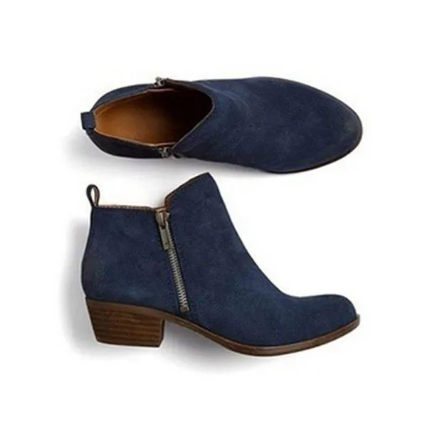 Leather Suede Vintage Boots
