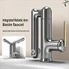 Rotating robotic arm washbasin faucet bathroom vanity sink hand basin hot and cold water faucet