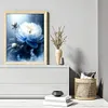 White Peony Flower - 11CT Stamped Cross Stitch 40*50cm/15.75*19.69in