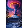 >SALE<5D DIY Full Round Drill Diamond Painting Volcano Kit Home Decor Art Craft40x70cm