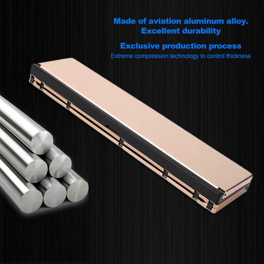 Three Fold Mobile Tablet Aluminum Alloy Bluetooth Keyboard
