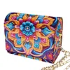 (US Local)DIY Mandala Diamond Art Wooden Coin Pouch with Chain 5D Diamond Painting Purse