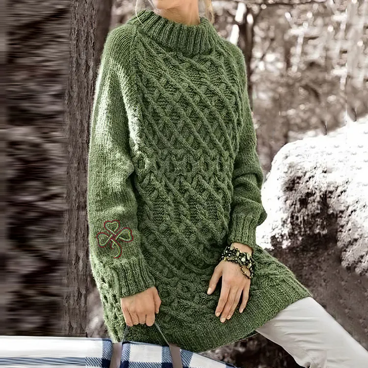 Women's Shamrock Embroidered Alain Sweater Dress