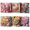 6Pcs Diamond Painting Greeting Card Heart Diamond Handmade Card for Friends