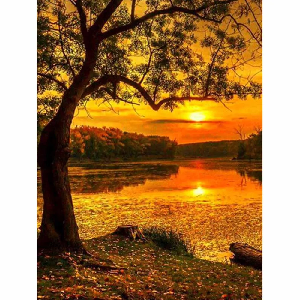 Diamond Painting - Full Round/Square Drill - Sunset(30*40 - 50*60cm)
