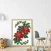 Xmas Flower - 9CT Partial Beaded Cross Stitch Kit(39x39cm)