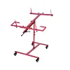 [US Local Warehouse] Multifunction Paint Stand Bumper Stand Adjustable 90 Degree Rotating Paint Holder with 4 Wheels Hang Automotive Panels Fenders Bumpers Car Parts
