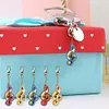 5pcs DIY Full Drill Diamond Paintng Special-shaped Musical Notes Key Chains
