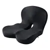Memory Foam L-Shaped Integrated Seat Cushion with Lumbar Support Sitting Pillow