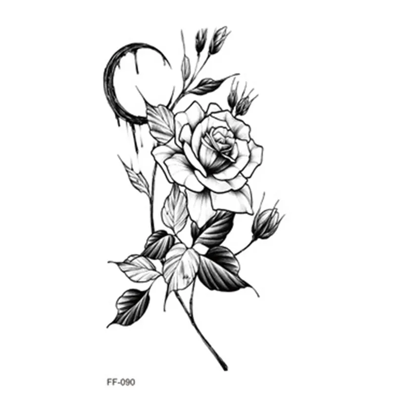Large Body Art Arm Sleeves Snake Flower Temporary Tattoo Sticker Fast Rock Tattoo Women Waist Bracelet Fake Flash Tatoos Totem