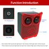 Solar Outdoor Motion Sensor Alarm Dog Barking&Gunshot Sound Loud Noise Maker