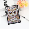2pcs Owl Partial DIY 50 Pages A5 Diamond Painting Notebook for Study Drawing