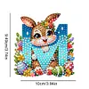Easter Alphabet Double Sided - 5D DIY Craft Keychain