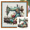 Sewing Machine - 14CT Cross Stitch - 40*40cm