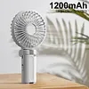Umbrella Clip Fan Rechargeable Portable Handheld Fan for Home Office (Black)