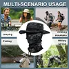 Men Camo Fishing Hat Foldable Casual Balaclava Sun Hat Breathable Bucket Hat