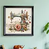 Sewing Machine - 14CT Cross Stitch - 40*40cm