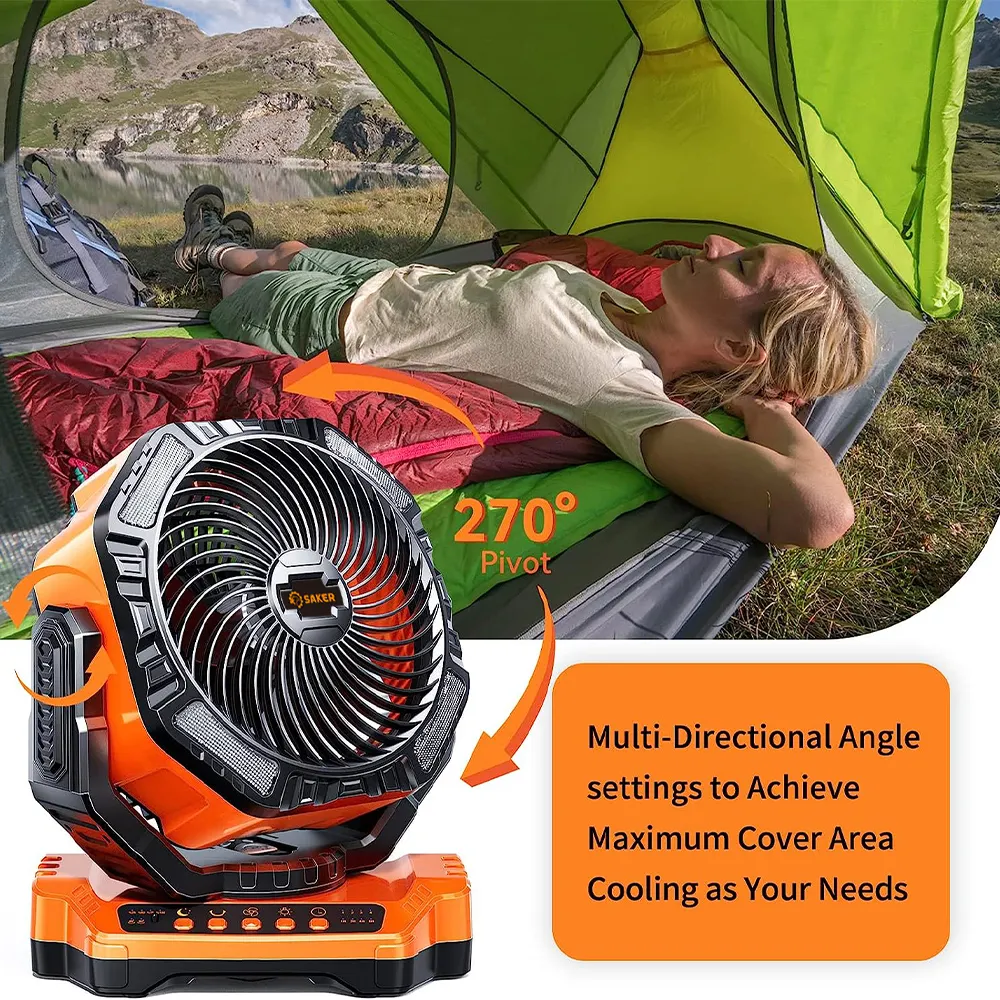 SAKER&reg; Rechargeable Camping Fan
