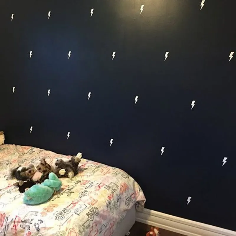 Super Lightning Decorative Stickers Wall Sticker For Kids Room Baby Boy Room Wall Decal Stickers Nursery Bedroom Home Decor