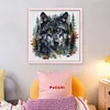 Forest Wolf - 11CT Stamped Cross Stitch - 50*50cm - Animal