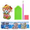 >SALE<Desktop Round Diamond Painting Ornament Acrylic Xmas Stocking (#4)