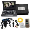 Portable DVD Player, 6.8 Inch/8.5 Inch DVD Player HD with Small TV Player, Support 270 Degree Rotation Mobile DVD Player with USB Remote Control for Car/Kids/Home/Travel (LMD-750 USA)