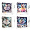 (US Local)4Pack Girl-Special Shaped Diamond Painting Kit(30x30cm)