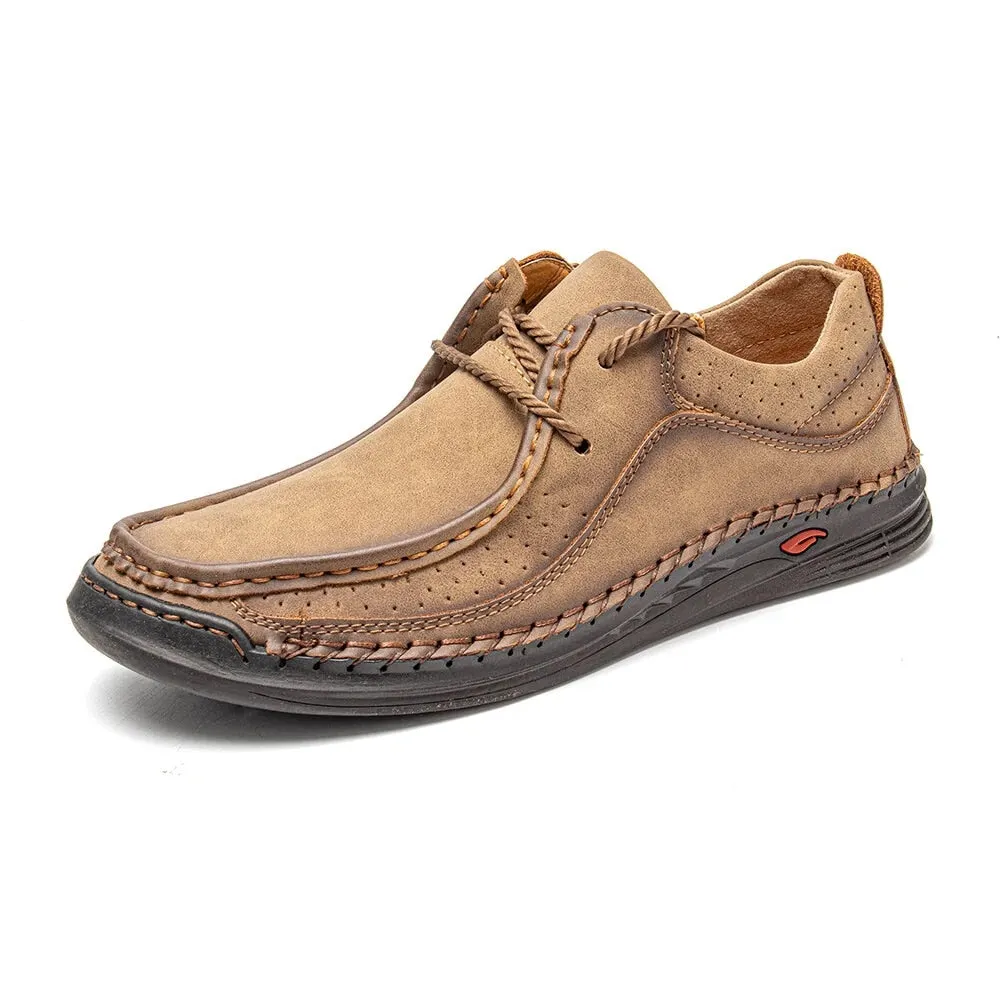 Handmade Leather Shoes Men Casual Sneakers Comfort Driving Shoe Soft Leather Loafers Men Shoes Moccasins Tooling Shoe Footwear