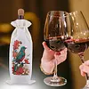 5D DIY Special Shaped Drill Diamond Painting Wine Bottle Bags Covers Kit(Butterfly Flower)