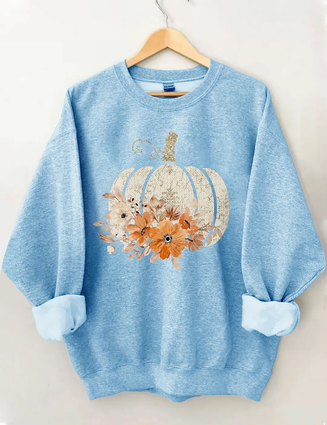 Floral Pumpkin Sweatshirt
