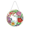 (Single Sided) Diy Floral Animal Special Shaped Diamond Painting Pendant